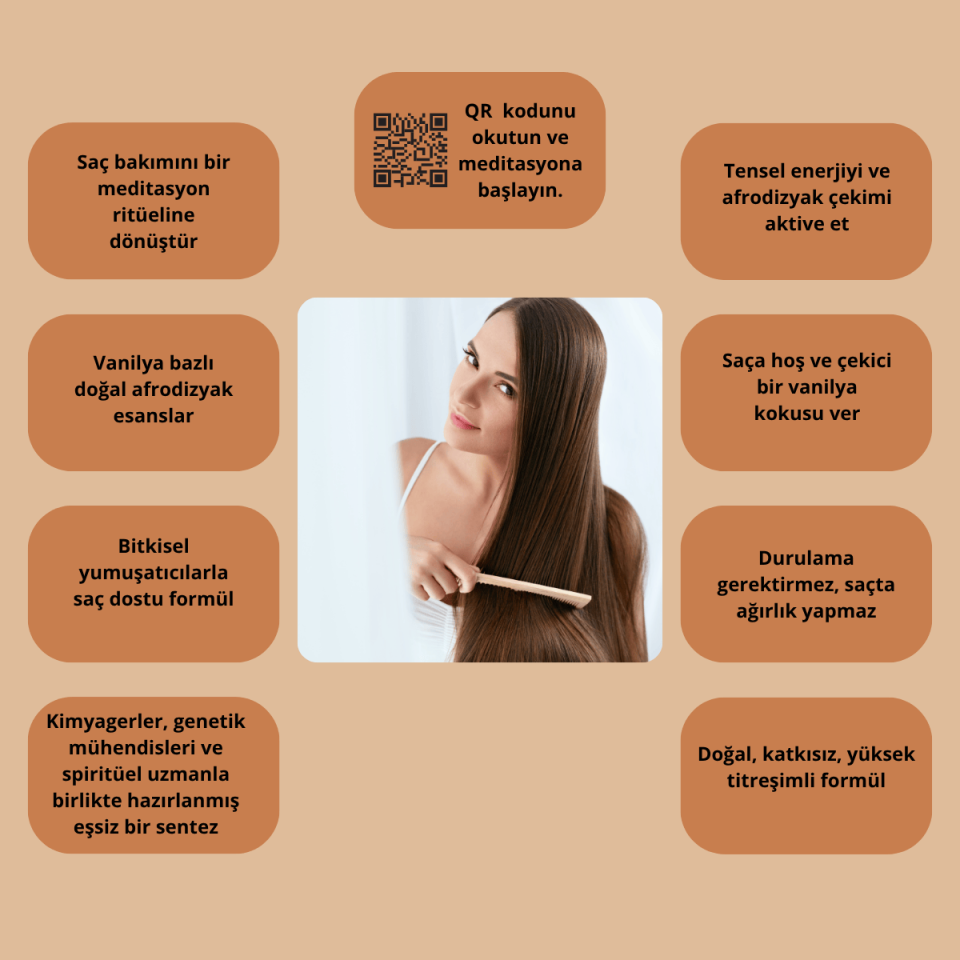 Saç Parfümü – Vanilya Kokulu Saç Parfümü ve Kolay Tarama Desteği - La Dermloreenz