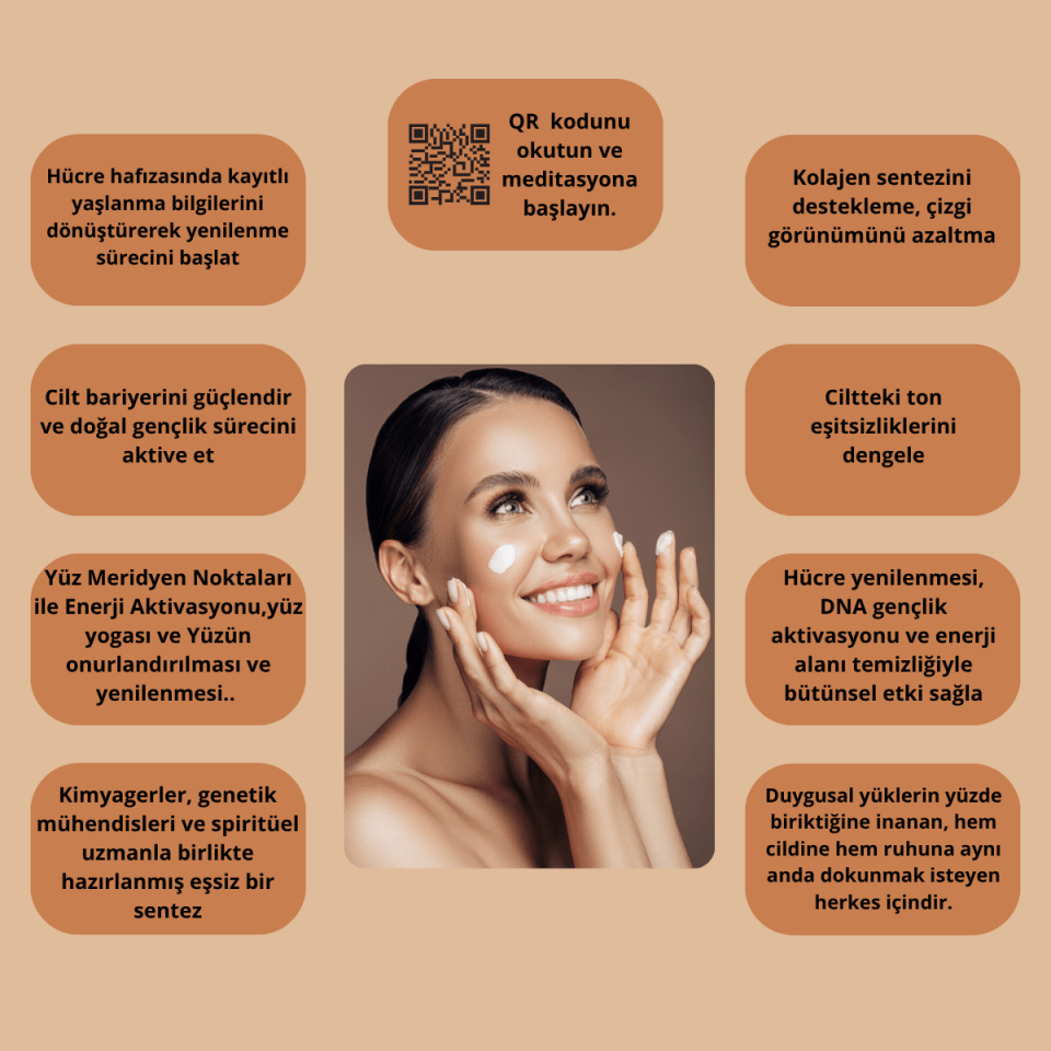 Yüz Bakım Kremi | Cilt Işıltısı & Gençlik Aktivasyonu | Meditasyon Destekli | La Dermaloreenz